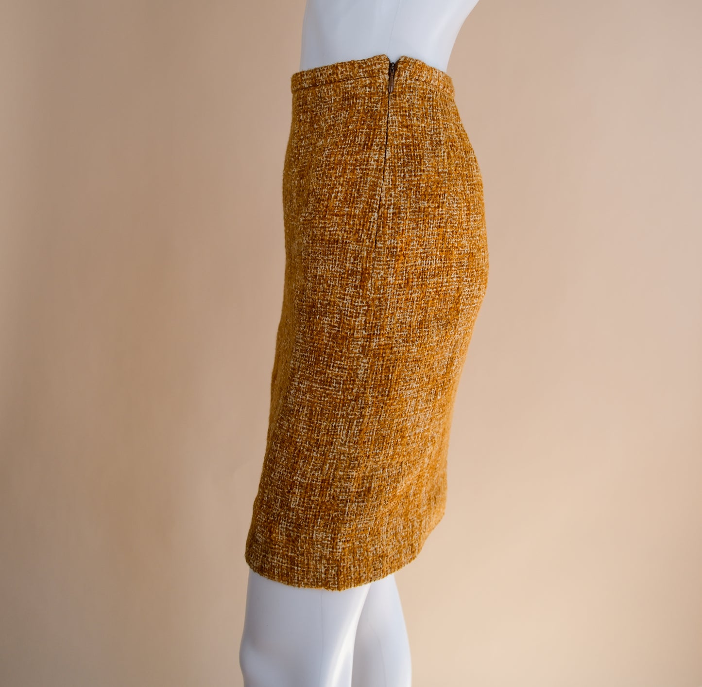 Prada S/S 1996 Orange Tweet 'Ugly Chic' Runway Skirt