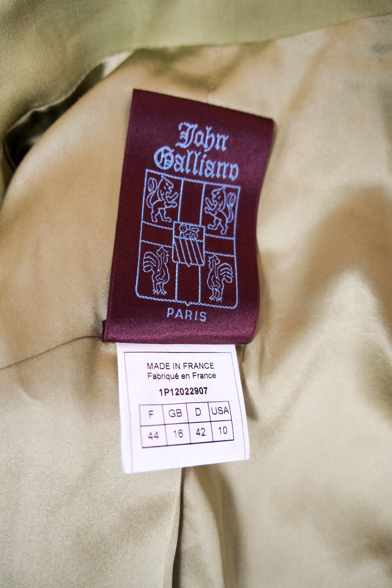 John Galliano 2001 Spring Green Suit Dress & Jacket