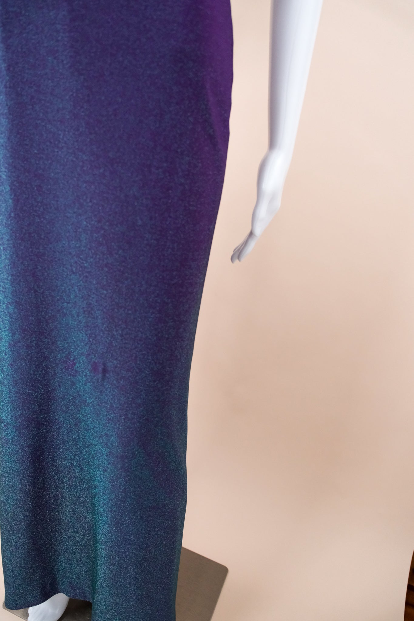 Gianni Versace Couture F/W 1997 Runway Lurex Color Block Dress