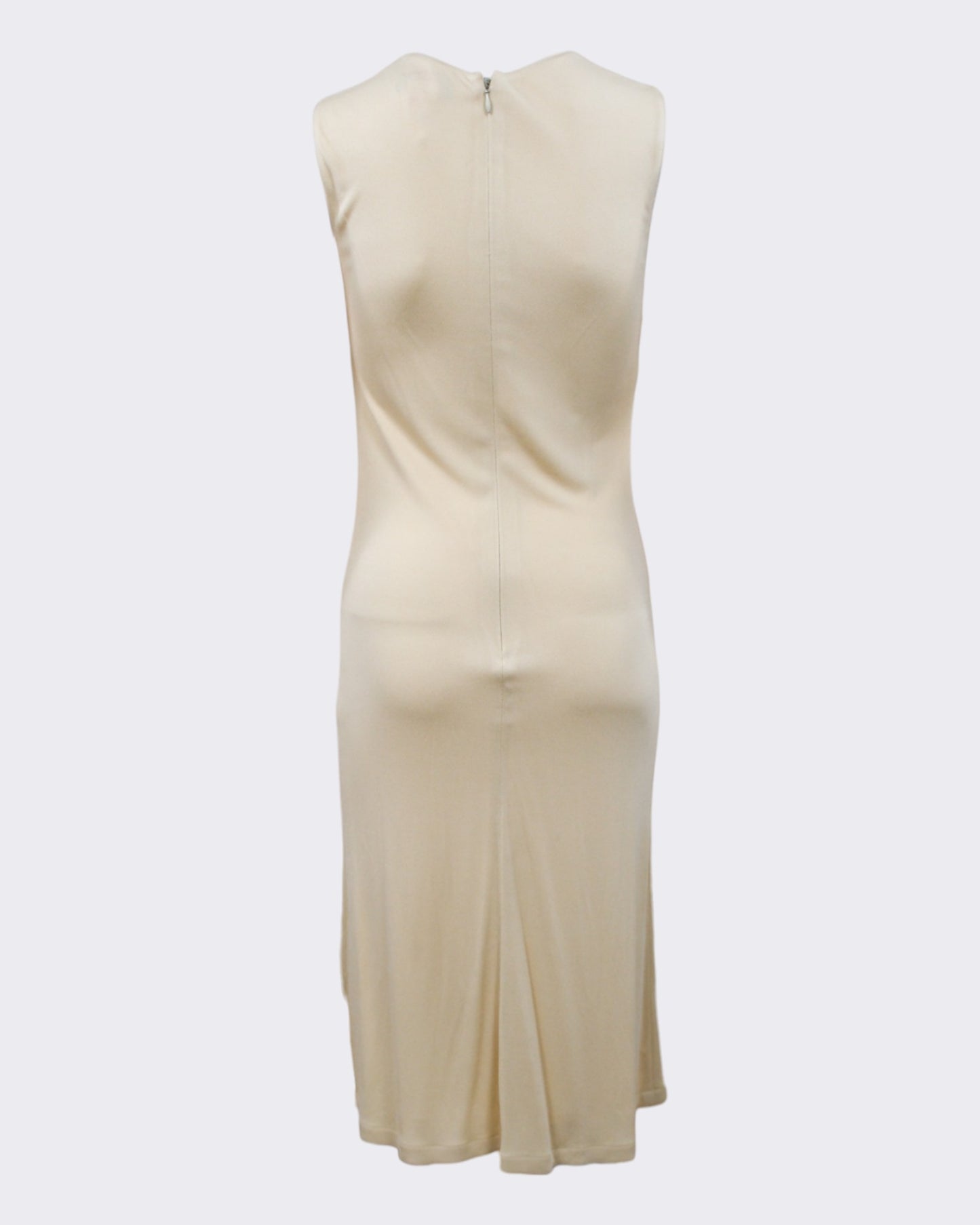 Gianni Versace Couture 1990s Butter Yellow Stretch Dress