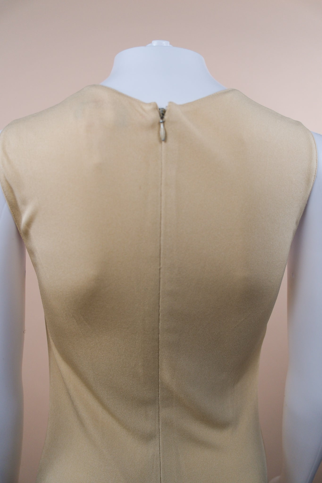 Gianni Versace Couture 1990s Butter Yellow Stretch Dress