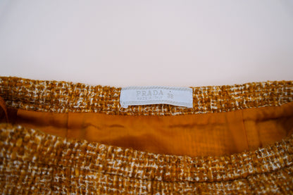 Prada S/S 1996 Orange Tweet 'Ugly Chic' Runway Skirt