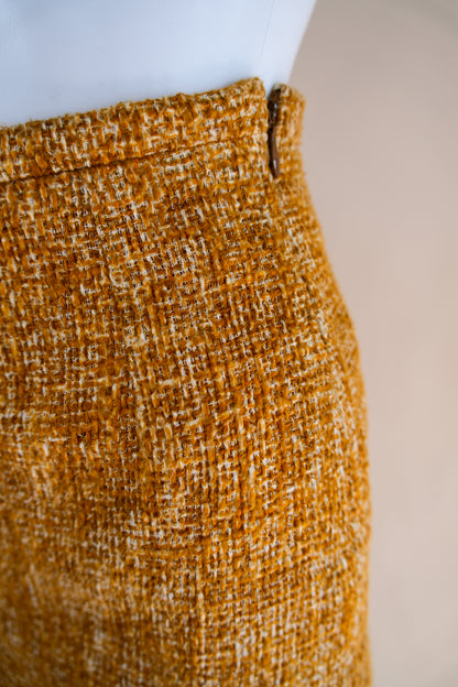 Prada S/S 1996 Orange Tweet 'Ugly Chic' Runway Skirt