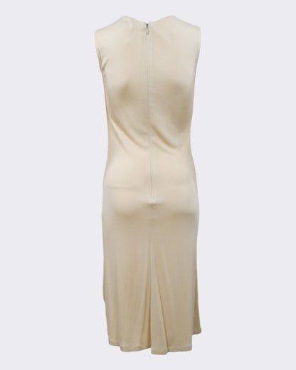 Gianni Versace Couture 1990s Butter Yellow Stretch Dress